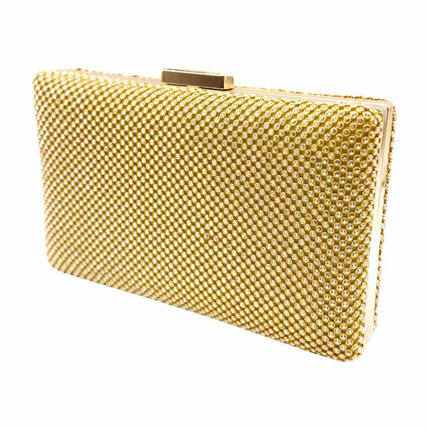 Elegant Golden Sequin Clutch