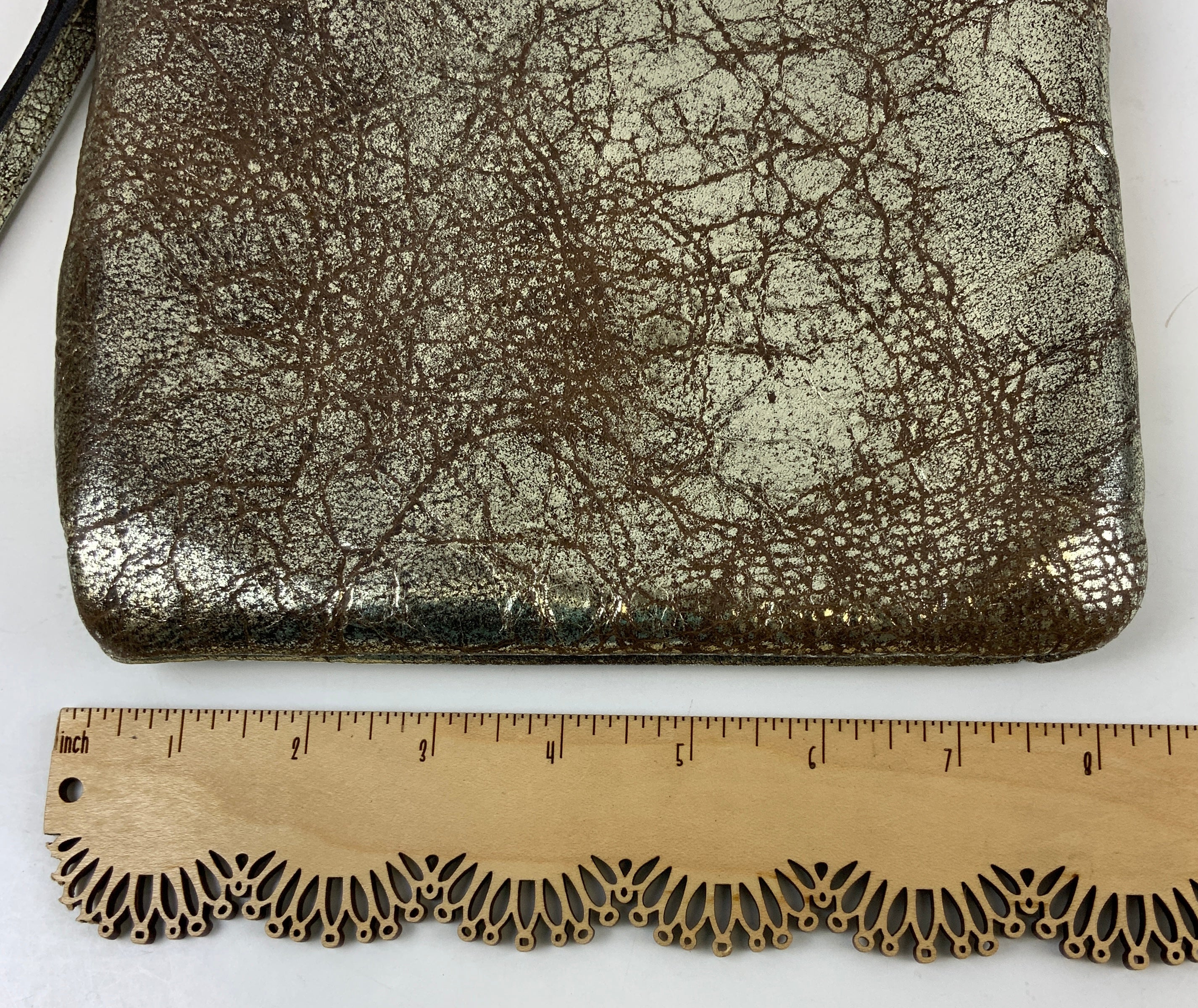 Elegant Metallic Textured Clutch