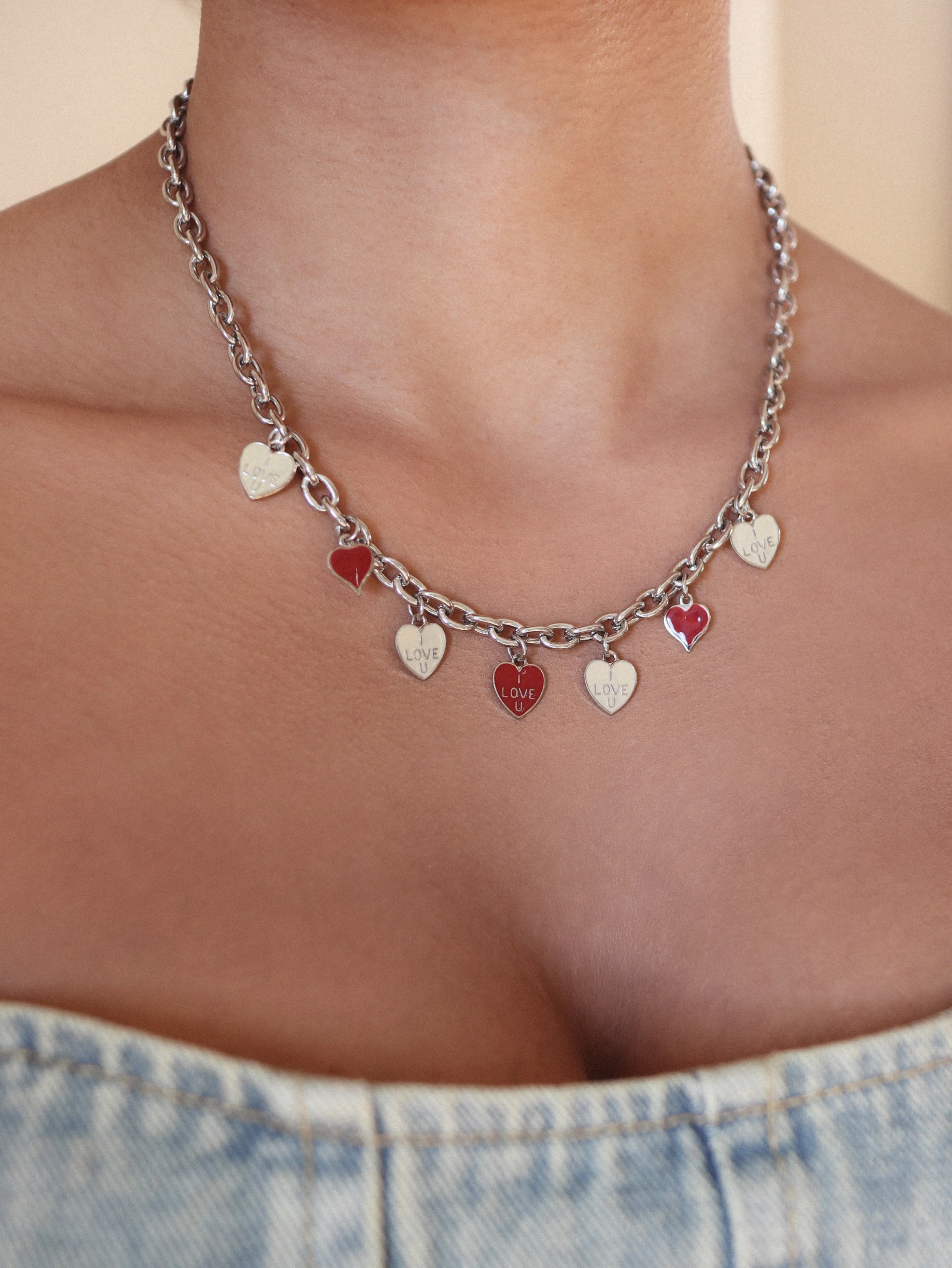 Charming Heart Pendant Necklace
