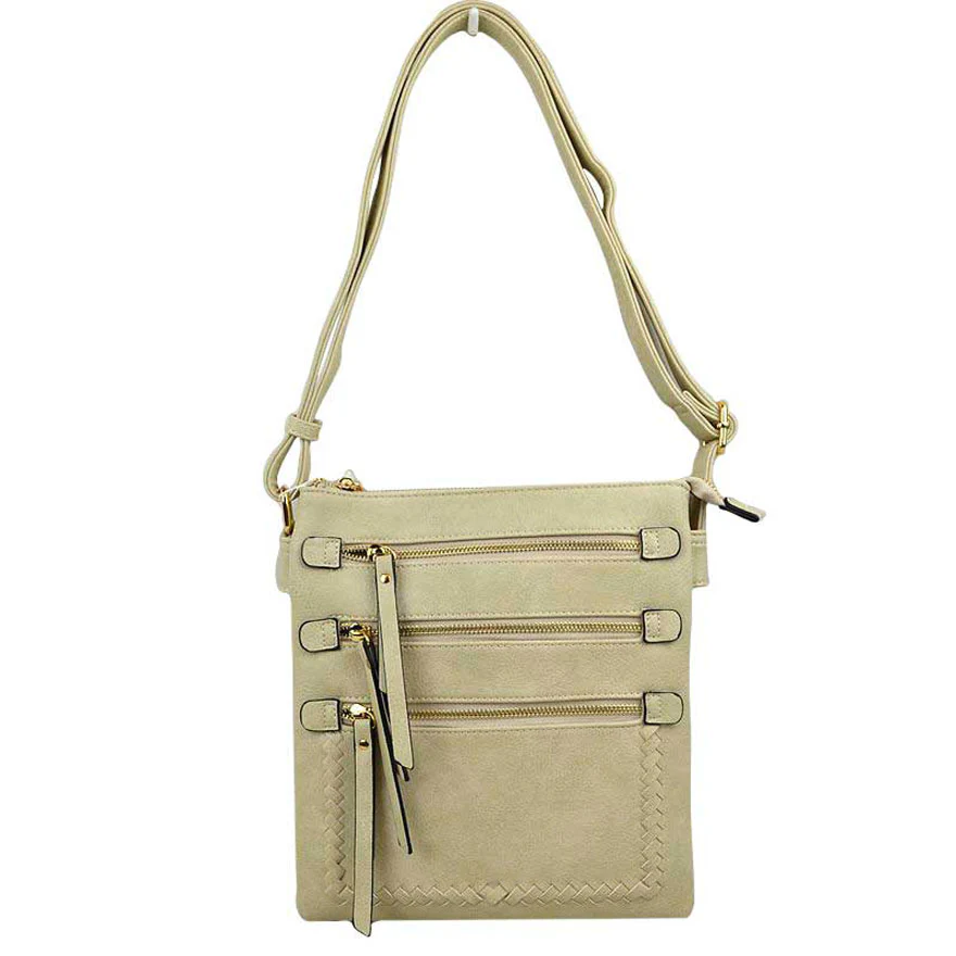 Elegant Faux Leather Crossbody Bag